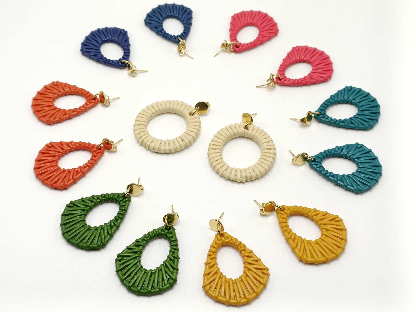 Alhambra, boucles d'oreilles clips vertes style vintage